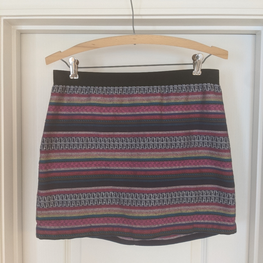 American Eagle Multi-colored Striped Skirt 6